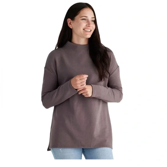 Free Fly Bamboo Fleece Mockneck sweater size small - Picture 5 of 5